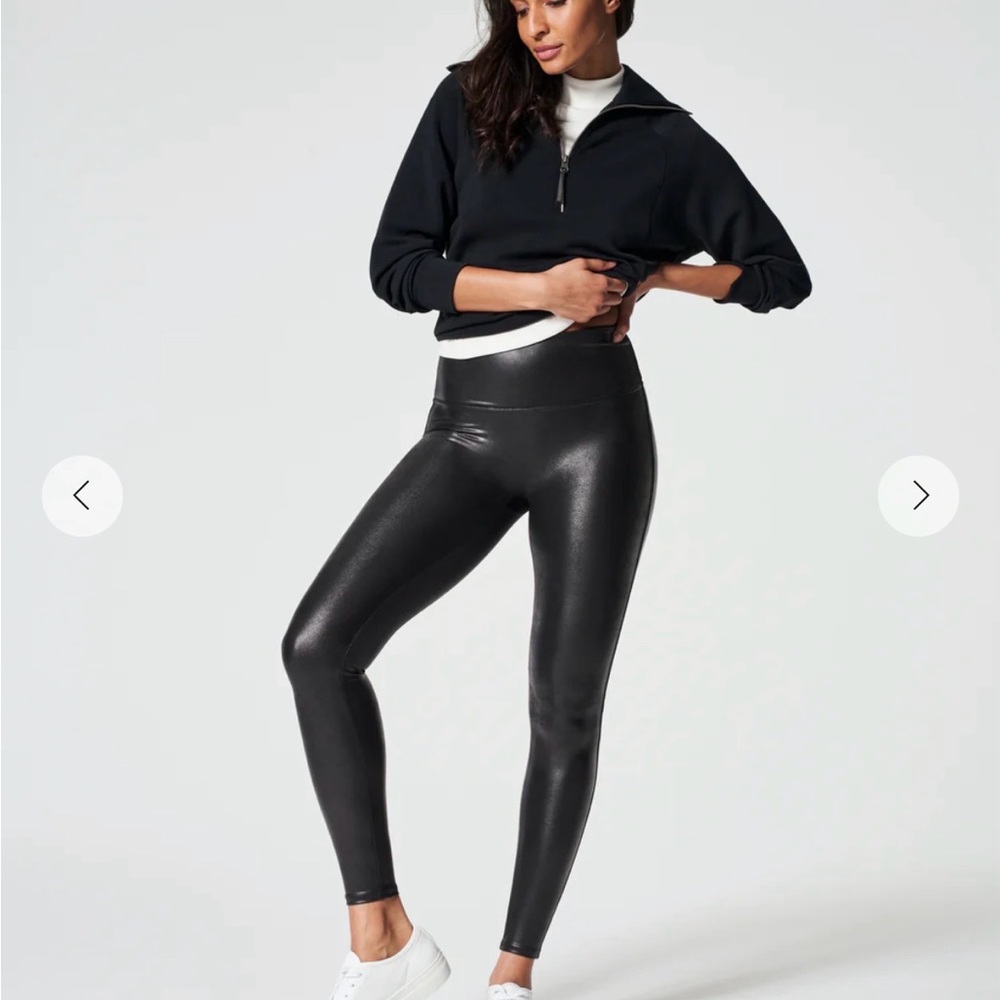 SPANX Faux Leather Leggings